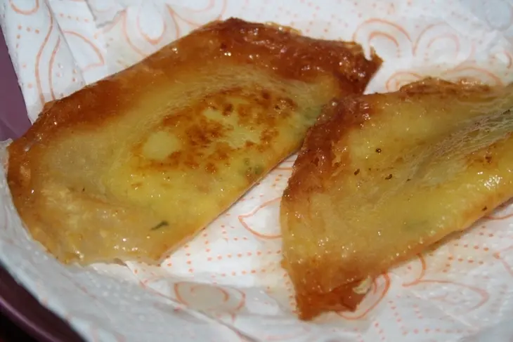 Алжирские брики с картофелем, креветками и зеленью: шаг 10