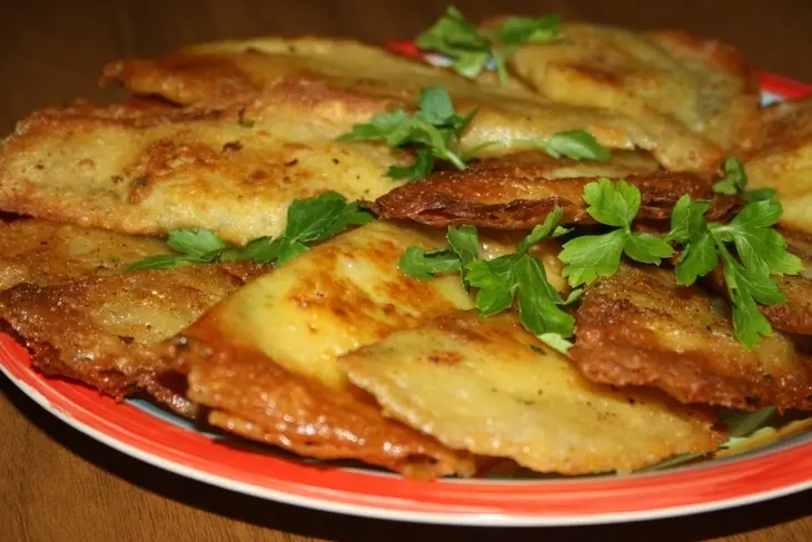 Алжирские брики с картофелем, креветками и зеленью: шаг 12