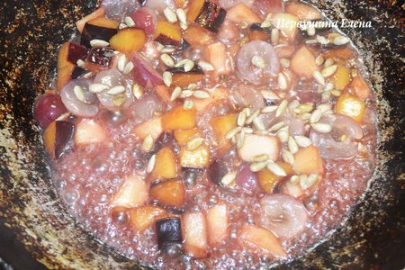 Фруктово-ягодный десерт с медовым рисом : шаг 9