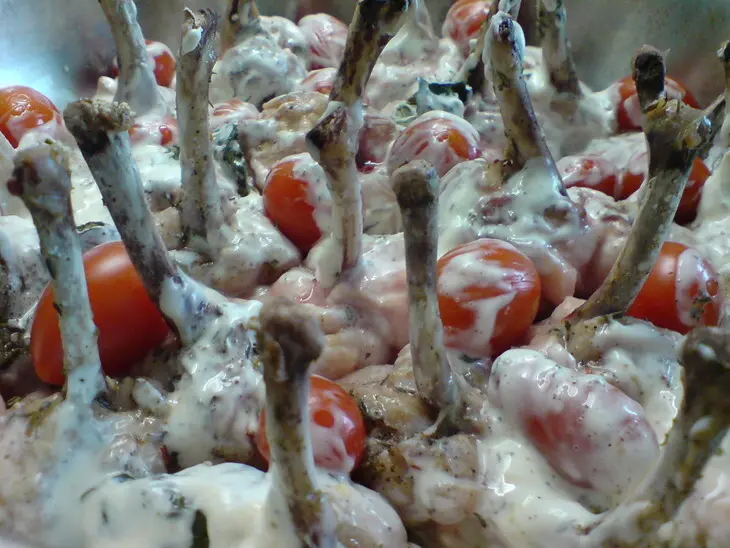 Горячая закуска из куриных крылышек//"лолипоп": шаг 6