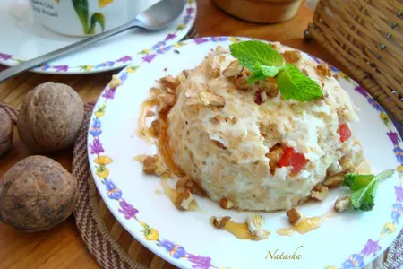 Белковое суфле с овсянкой и цукатами за 10 минут из свч: шаг 7