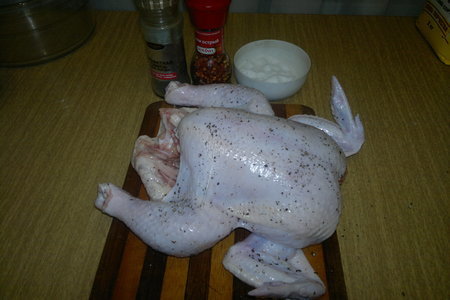 Курица, запеченная в тесте : шаг 2