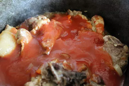 Паста с овощами и свиными ребрышками (fideos a la cazuela): шаг 5