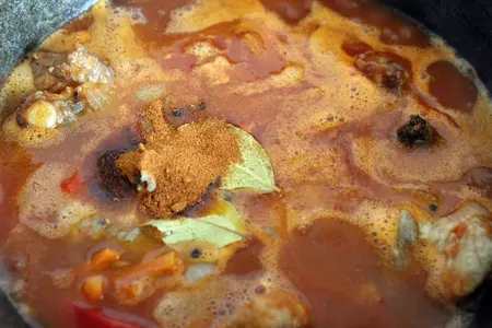 Паста с овощами и свиными ребрышками (fideos a la cazuela): шаг 6