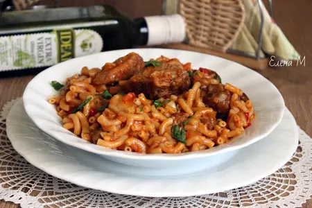 Паста с овощами и свиными ребрышками (fideos a la cazuela): шаг 10