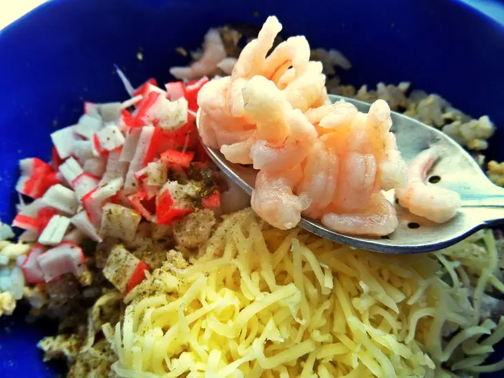 Блины на картофельном отваре с начинкой: шаг 7
