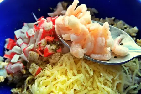 Блины на картофельном отваре с начинкой: шаг 7