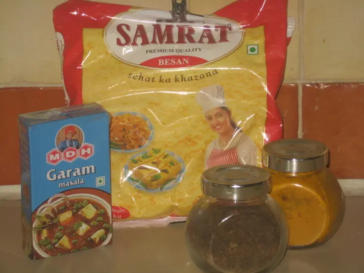 "пакора" पकोरा: шаг 1