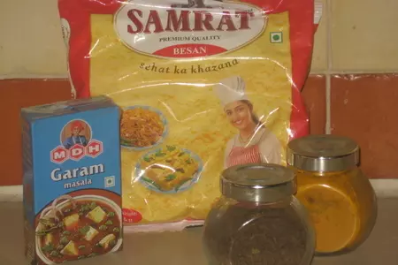 "пакора" पकोरा: шаг 1