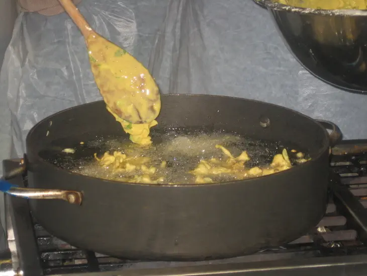 "пакора" पकोरा: шаг 4