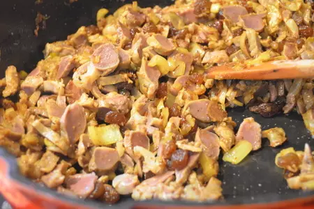 Марокканские пирожки "пастилла" с куриными пупочками и кускусом: шаг 4