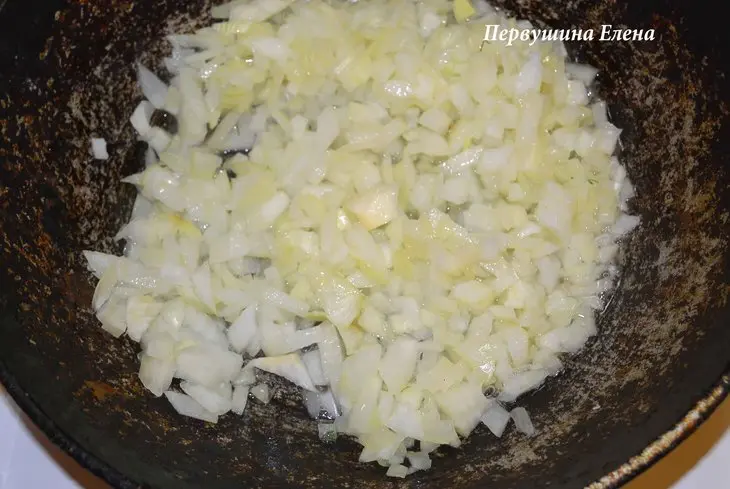 Женгалав хац с рисом: шаг 3