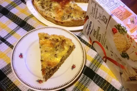 Киш с тунцом и рисом: шаг 10