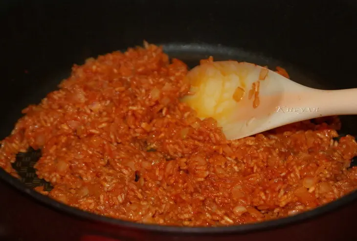 Мексиканский рис (arroz a la mexicana): шаг 4