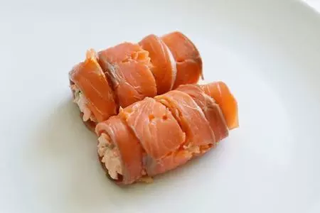 Закуска два лосося.: шаг 6