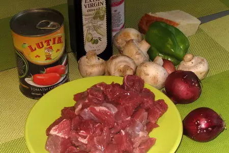Кёфте запеченные с грибами / kiremitte mantarlı köfte: шаг 1