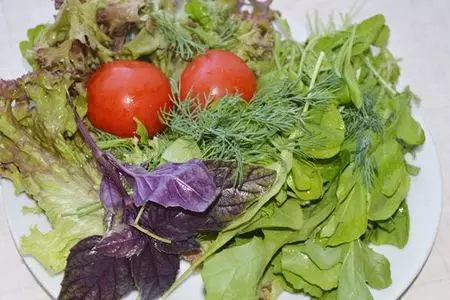 Салат с запеченной курицей, овощами и яйцом пашот: шаг 1