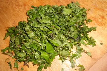 Рулетики из лазаньи с рисом,, снытью и яйцом: шаг 3