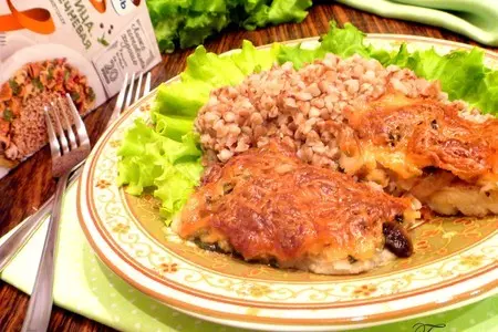 Гречка с треской под сырной корочкой: шаг 4