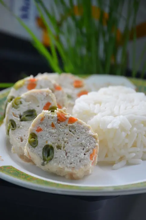 Куриная колбаса с овощами: шаг 7
