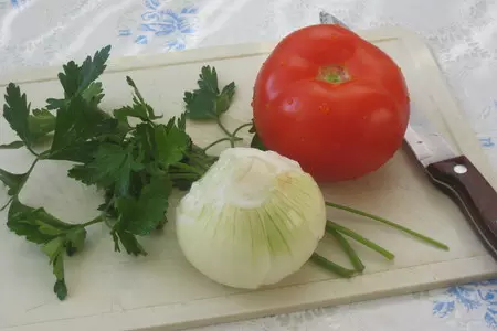 Тёплый салат с рисом и фасолью: шаг 2