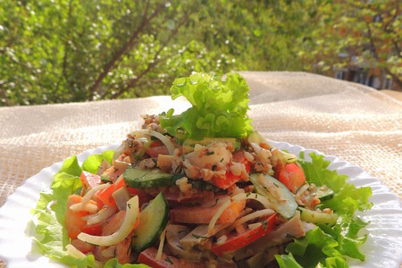 Весенний салат с гречкой и грибами.: шаг 7