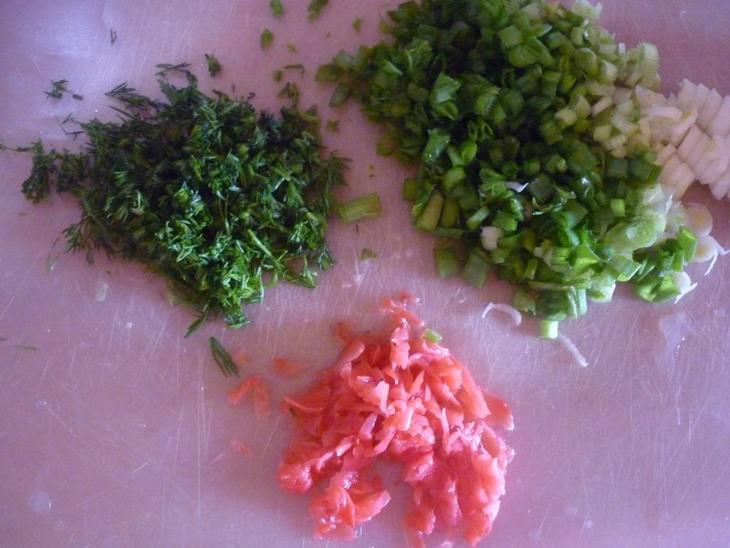 Кальмаровый салат с имбирём: шаг 2