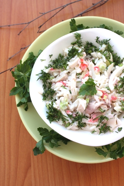 Кальмаровый салат с имбирём: шаг 4