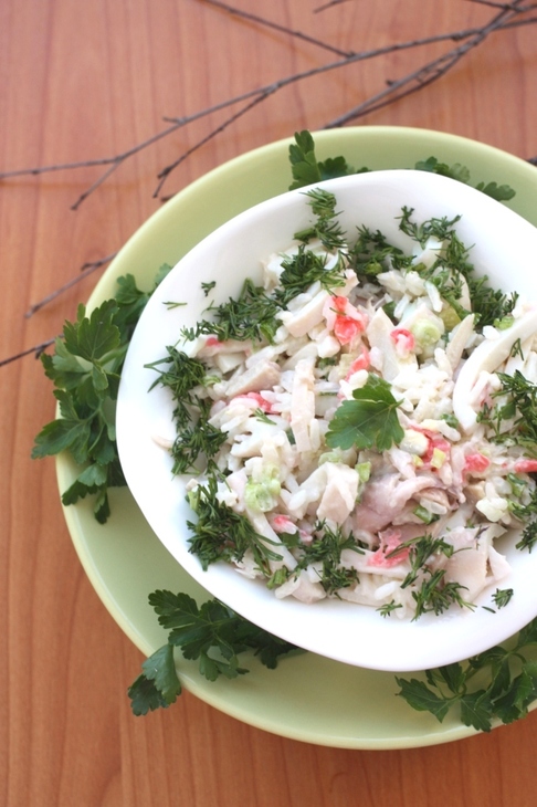 Кальмаровый салат с имбирём: шаг 5