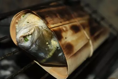Дорада фаршированная кускусом в гриль-бумаге (или новая интерпретация гефилте фиш): шаг 9
