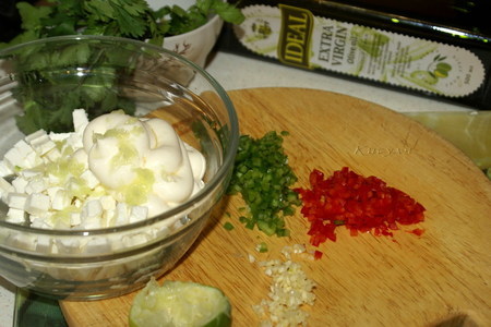 Мексиканский кукурузный салат: шаг 2