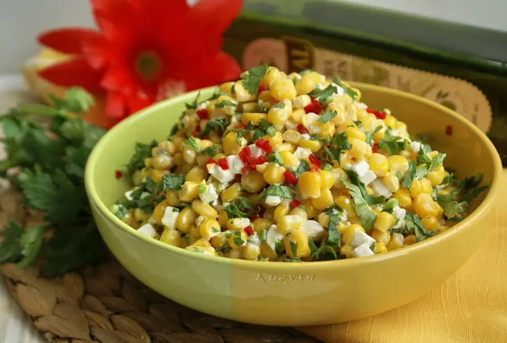 Мексиканский кукурузный салат: шаг 3