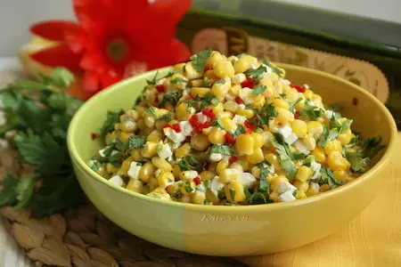 Мексиканский кукурузный салат: шаг 3