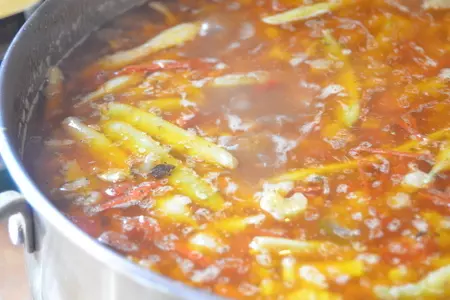 Фасолевый суп с говяжьими хвостами: шаг 5