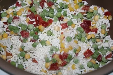 Жареный рис с овощами и яйцом по-китайски: шаг 1