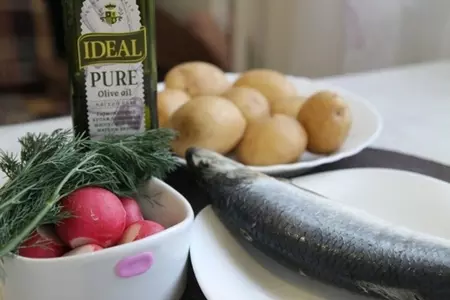 Жареная сельдь с картофелем по-датски: шаг 1
