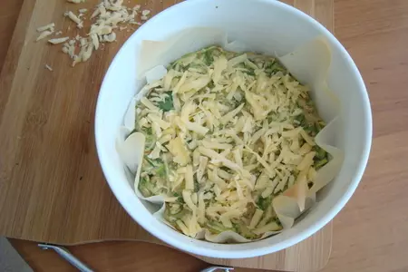 Кабачковая запеканка с зеленью и курицей: шаг 5