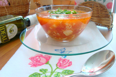 Суп из помидоров с яйцом (си хун ши цзи дань тан): шаг 7
