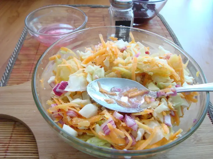 Салат по-китайски с печёным картофелем и свёклой: шаг 10