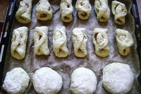 Сосиски в картофельном тесте.: шаг 5