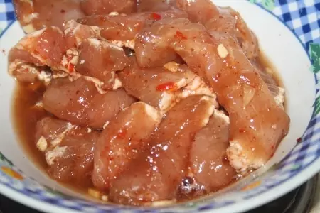 Свинина в кисло-сладком соусе с овощами: шаг 7