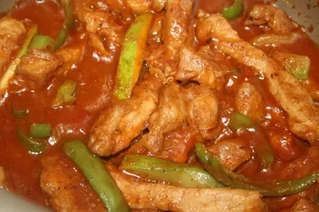 Свинина в кисло-сладком соусе с овощами: шаг 13