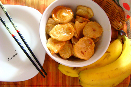 Десерт "бананы в карамели по-китайски".: шаг 7