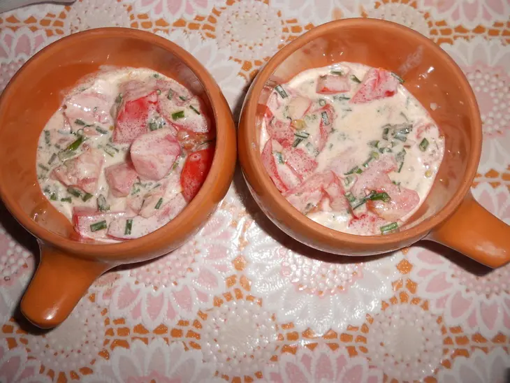 Сливочные яйца - с овощами в микроволновке за 4 минуты: шаг 4