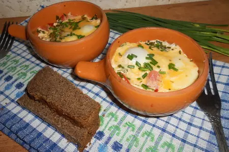 Сливочные яйца - с овощами в микроволновке за 4 минуты: шаг 7