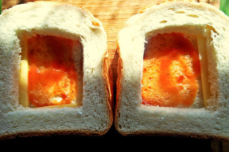 Двойной бутерброд с мясом и сыром: шаг 3