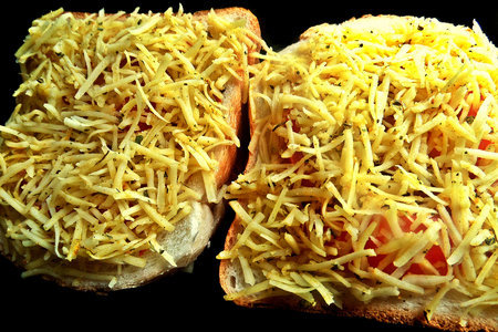 Двойной бутерброд с мясом и сыром: шаг 7