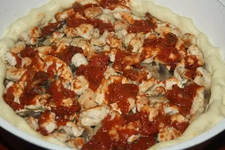 Глубокая (deep dish) чикагская пицца: шаг 22