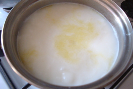 Суп рыбно-молочный с треской горячего копчения: шаг 9