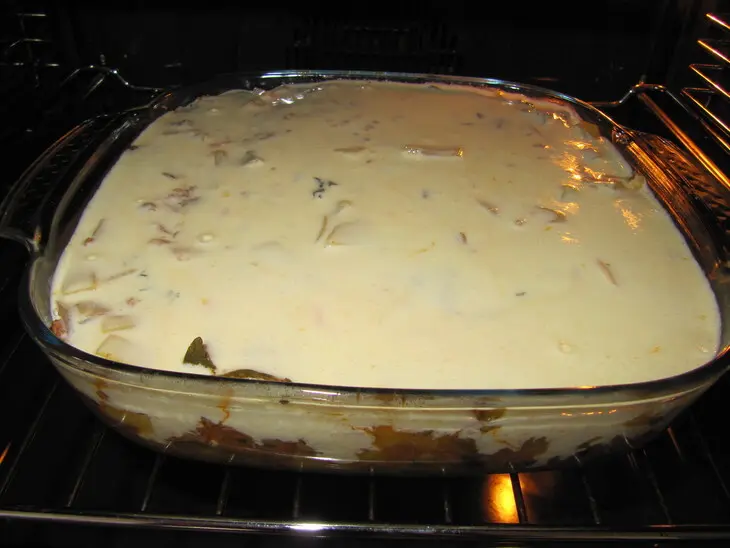 Болгарская мусака с фаршем и овощами: шаг 9